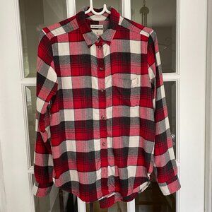 American Eagle Boyfriend Fit Flannel Plaid shirt